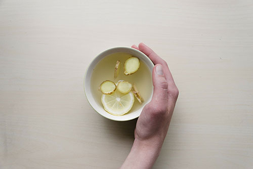 Lemon ginger water
