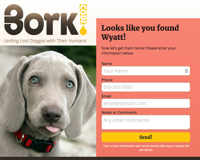 Borkcode result page